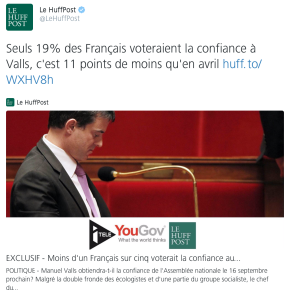Manuel Valls: Moins ça va, mieux il va….