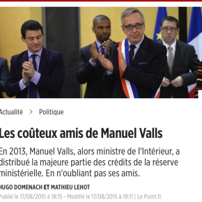 Les coûteux amis de Manuel Valls (10,1 millions d’euros distribués)…