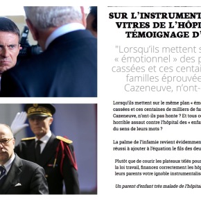 #Necker: Réponse d’un parent « d’enfant très malade » à M.#Valls et #Cazeneuve…