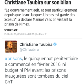 Quand #Valls tacle #Taubira et se prend une bonne claque…