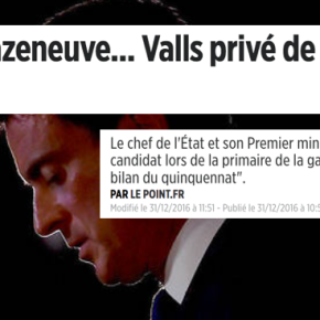 Refusé! F.#Hollande ne soutiendra pas M.#Valls pour la #PrimaireGauche, B.#Cazeneuve non plus…